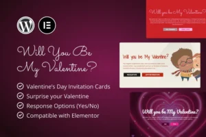 Mua Valentine's Day Invitations for Elementor giá rẻ