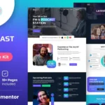 Vamcaster – Podcast & Video Streaming Elementor Template Kit