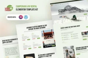 Mua VanTrek - Campervan & RV Rental Elementor Pro Template Kit giá rẻ