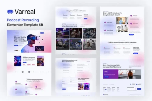 Mua Varreal - Virtual & Augmented Reality Engineering Elementor Template Kit giá rẻ