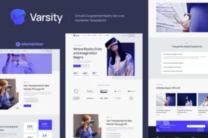 Mua Varsity - Virtual & Augmented Reality Services Elementor Template Kit giá rẻ