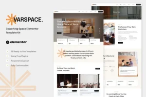 Mua Varspace - Coworking Space Elementor Template Kit giá rẻ