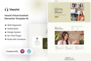 Mua Vassist - Virtual Assistant Elementor Pro Template Kit giá rẻ