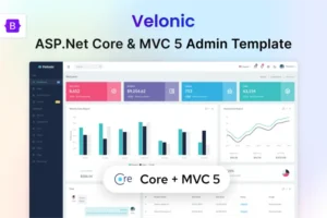 Mua Velonic - ASP.Net Core & MVC 5 Admin Template giá rẻ