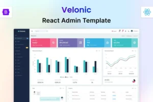 Mua Velonic - React Admin & Dashboard Template giá rẻ