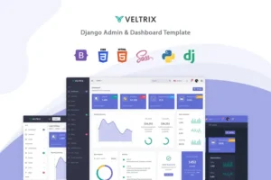 Mua Veltrix - Django Admin & Dashboard Template giá rẻ