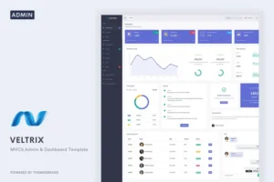 Mua Veltrix - MVC5 Admin & Dashboard Template giá rẻ