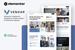 Mua Vencap – Venture Capital & Investment Elementor Template Kit giá rẻ