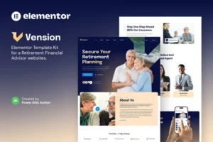 Mua Vension – Retirement Planning Consulting Elementor Template Kit giá rẻ