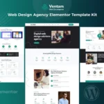 Ventam – Web Design Agency Elementor Template Kit