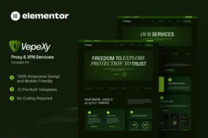 Mua Vepexy - Proxy & VPN Services Elementor Template Kit giá rẻ