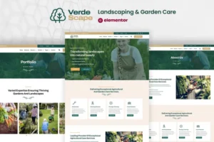Mua VerdeScape - Landscaping & Garden Care Elementor Pro Template Kit giá rẻ