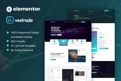 Mua Vestrade - Trading & Investment Elementor Template Kit giá rẻ