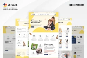 Mua Vetcare - Pet Care & Veterinary Elementor Pro Template Kit giá rẻ