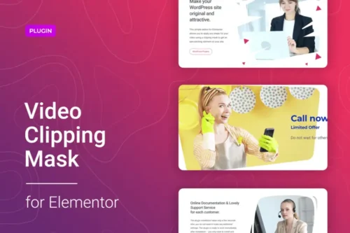 Mua Video Clipping Mask for Elementor giá rẻ