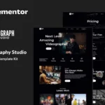 Vigraph – Videography Studio Elementor Template Kit