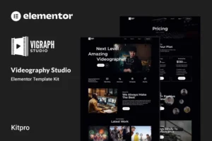 Mua Vigraph - Videography Studio Elementor Template Kit giá rẻ