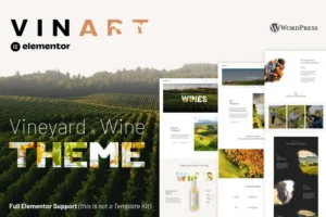 Mua Vinart - Wine WordPress Theme giá rẻ