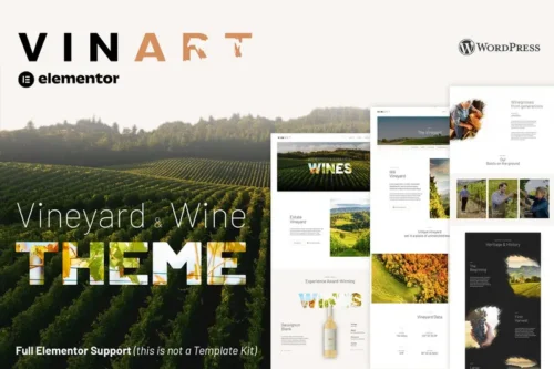 Mua Vinart - Wine WordPress Theme giá rẻ