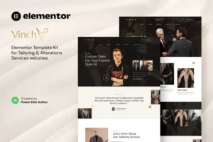 Mua Vinch – Professional Tailoring & Alterations Services Elementor Template Kit giá rẻ