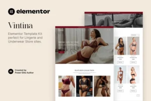 Mua Vintina – Lingerie & Underwear Store Elementor Template Kit giá rẻ