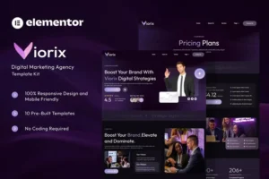 Mua Viorix - Digital Marketing Agency Elementor Template Kit giá rẻ