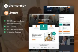 Mua Virtasst - Virtual Assistant Service Elementor Template Kit giá rẻ