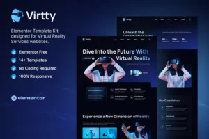Mua Virtty – Virtual Reality Services Elementor Template Kit giá rẻ