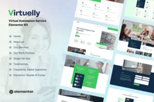 Mua Virtuelly - Virtual Assistant Service Elementor Template Kit giá rẻ