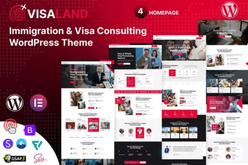 Mua Visaland - Immigration & Visa Consulting WordPress giá rẻ