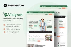 Mua Visigran - Immigration & Visa Consulting Elementor Template Kit giá rẻ