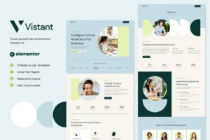 Mua Vistant - Virtual Assistant Service Elementor Template Kit giá rẻ