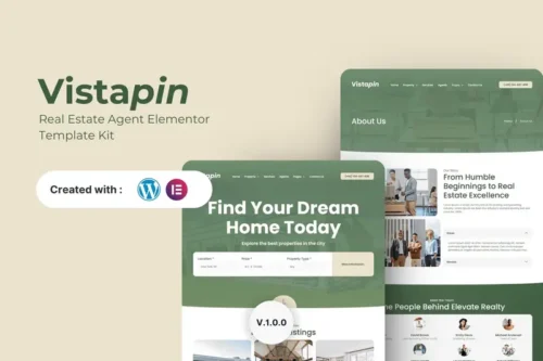 Mua Vistapin - Real Estate Agent Elementor Template Kit giá rẻ