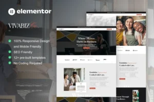 Mua Vivabiz - Feminine Business Coaching Elementor Template Kit giá rẻ