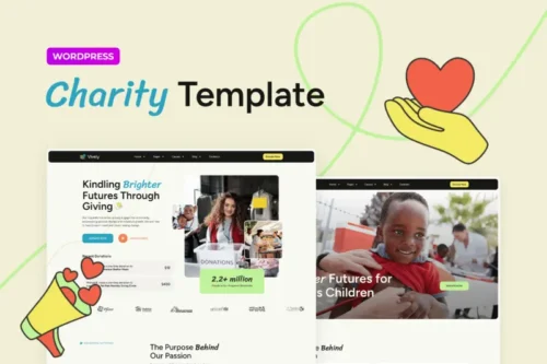 Mua Vively – Charity & Donation Elementor Pro Template Kit giá rẻ