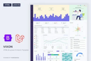 Mua Vixon - HTML & Laravel 10 Admin Template giá rẻ