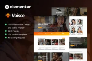 Mua Voisce - Podcaster & Music Streaming Elementor Pro Template Kit giá rẻ