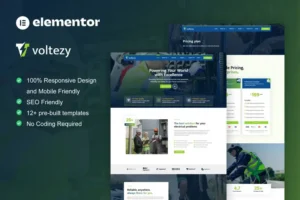 Mua Voltezy - Electrical Installation & Maintenance Service Elementor Template Kit giá rẻ