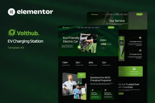 Mua Volthub - EV Charging Station Elementor Template Kit giá rẻ