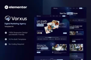 Mua Vorxus - Digital Marketing Agency Elementor Template Kit giá rẻ
