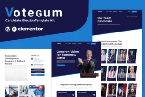 Mua Votegum - Candidate Election Elementor Template Kit giá rẻ