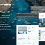 Voyavue – Yacht Club & Boat Rental Elementor Template Kit
