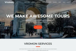 Mua Vromon - Tour & Travel Agency WordPress Theme giá rẻ