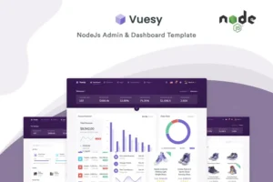Mua Vuesy - NodeJs Admin & Dashboard Template giá rẻ