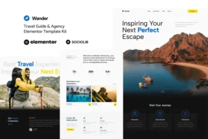 Mua Wander - Travel Guide & Agency Elementor Template Kit giá rẻ