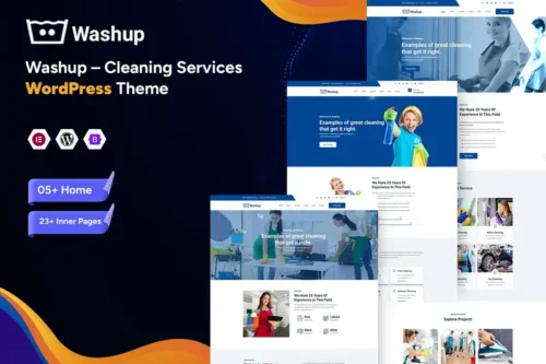Mua Washup – Cleaning Services WordPress Theme giá rẻ