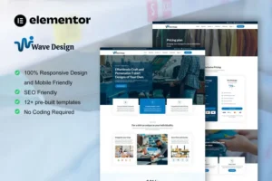 Mua WaveDesign - T Shirt Design & Printing Service Elementor Pro Template Kit giá rẻ