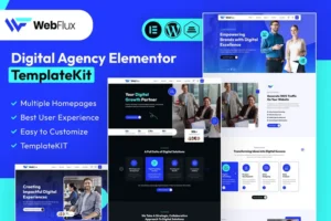 Mua WebFlux - Digital Agency Elementor Template Kit giá rẻ