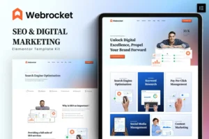 Mua Webrocket - SEO & Digital Marketing Agency Elementor Template Kit giá rẻ
