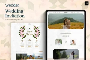 Mua Wedder - Wedding Invitation Elementor Template Kit giá rẻ